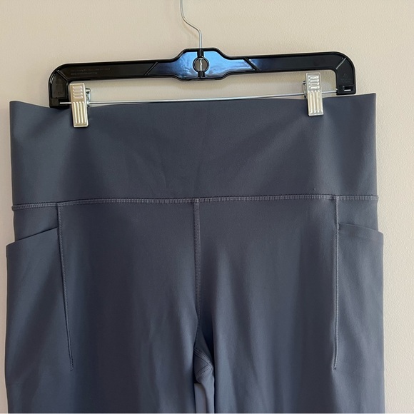 Athleta Women's Salutation Stash High Rise Flare Pants in Shadow Blue, size XL - Picture 6 of 13